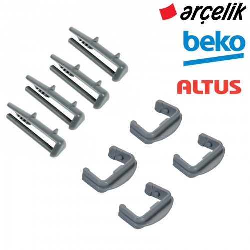 Arçelik - Beko - Altus Bulaşık Makinesi Ön Arka Ray Pimi 8'li Set